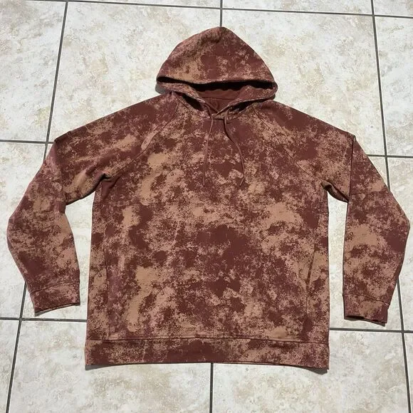 Lululemon Hoodie Mens Size XL City Sweat Tie Dye Camo Athleisure Performance - Picture 1 of 6
